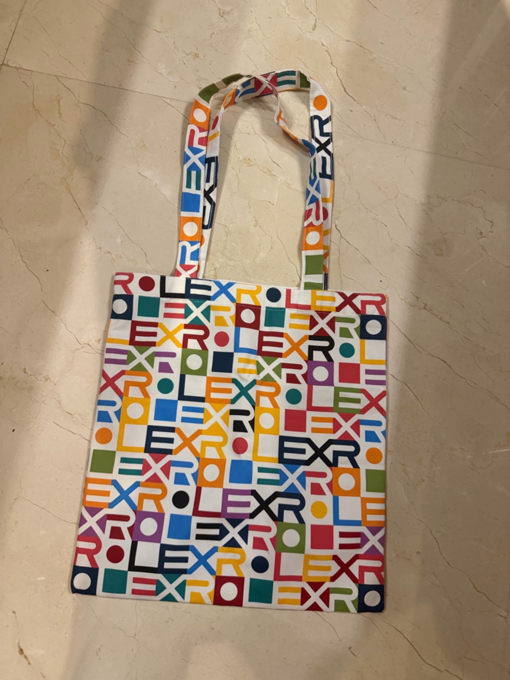 Rolex Multicolor Logo Print Tote - Picture 2 of 2